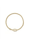 Grayson Stretch Bracelet in Gold Iridescent Drusy