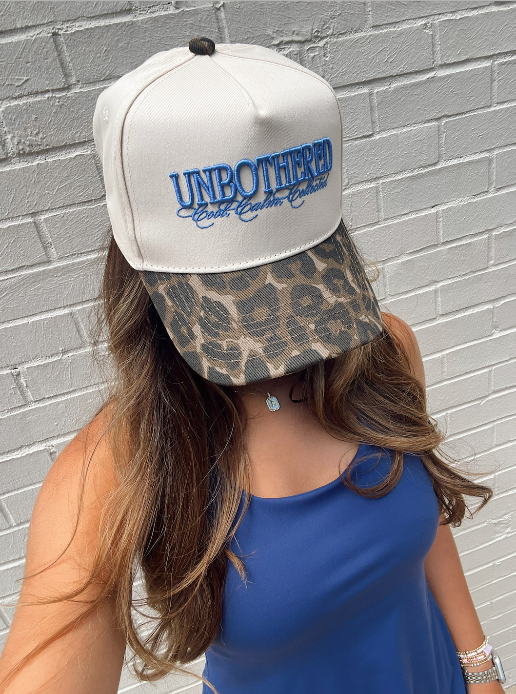 Unbothered Leopard Vintage Trucker Hat