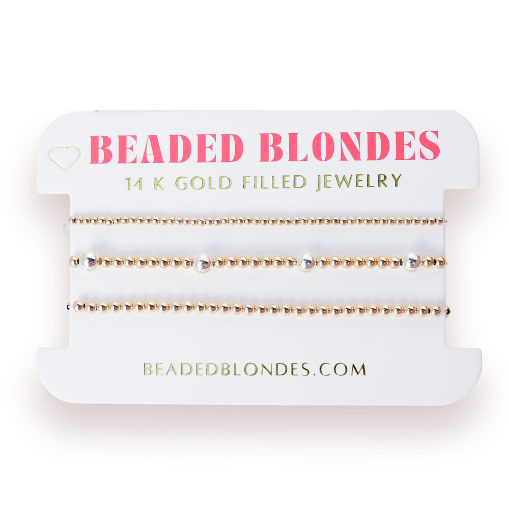 Dainty Everyday Stack in Mixed Metal