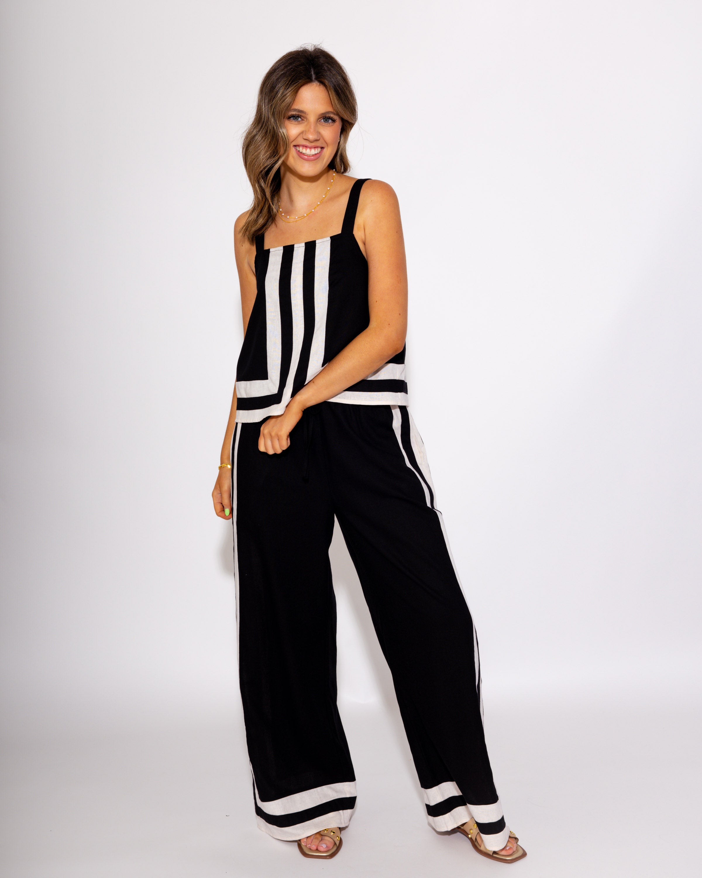 Lines of Leisure Two Piece Set