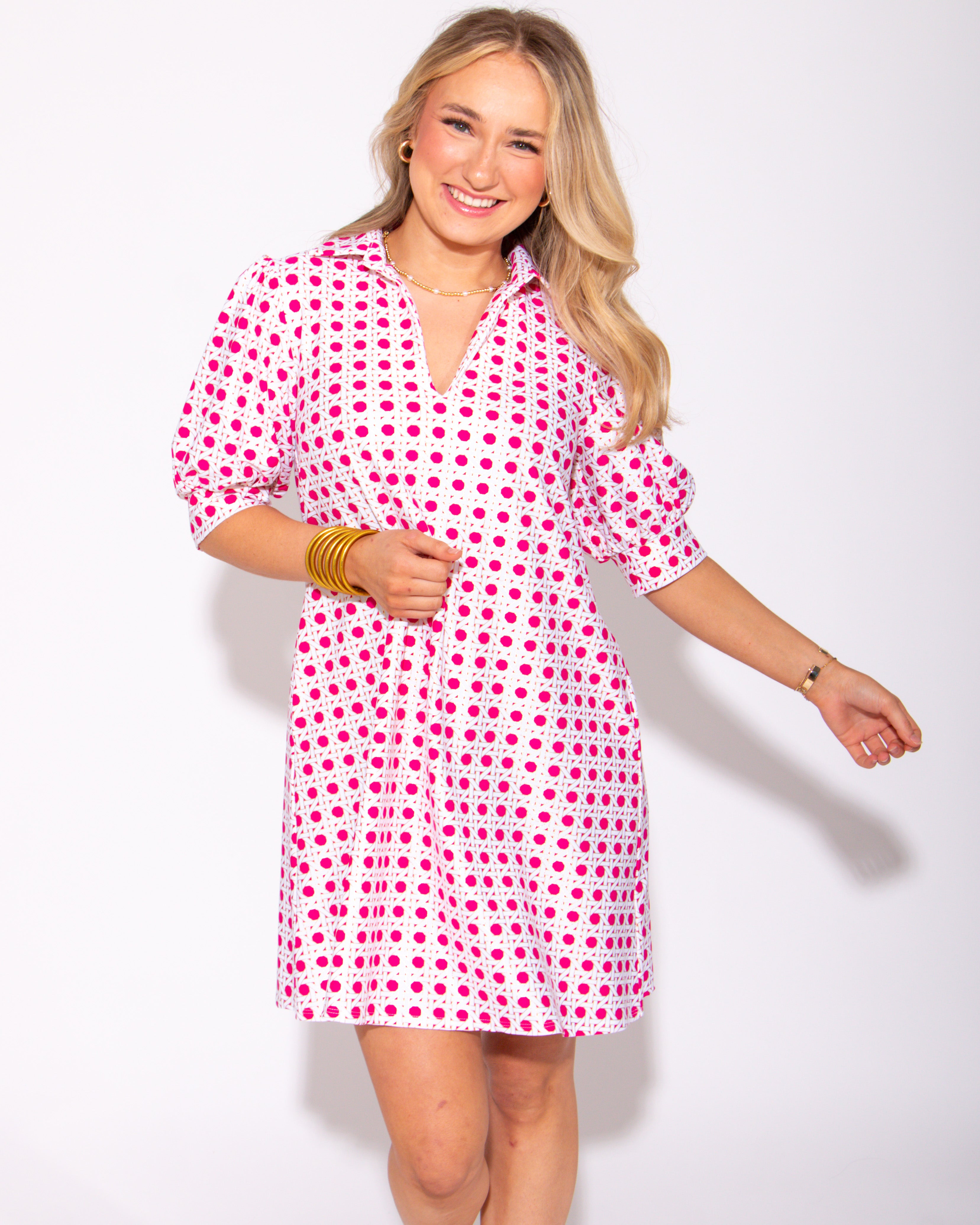 Jude Connally | Emerson Dress in Raspberry Gold