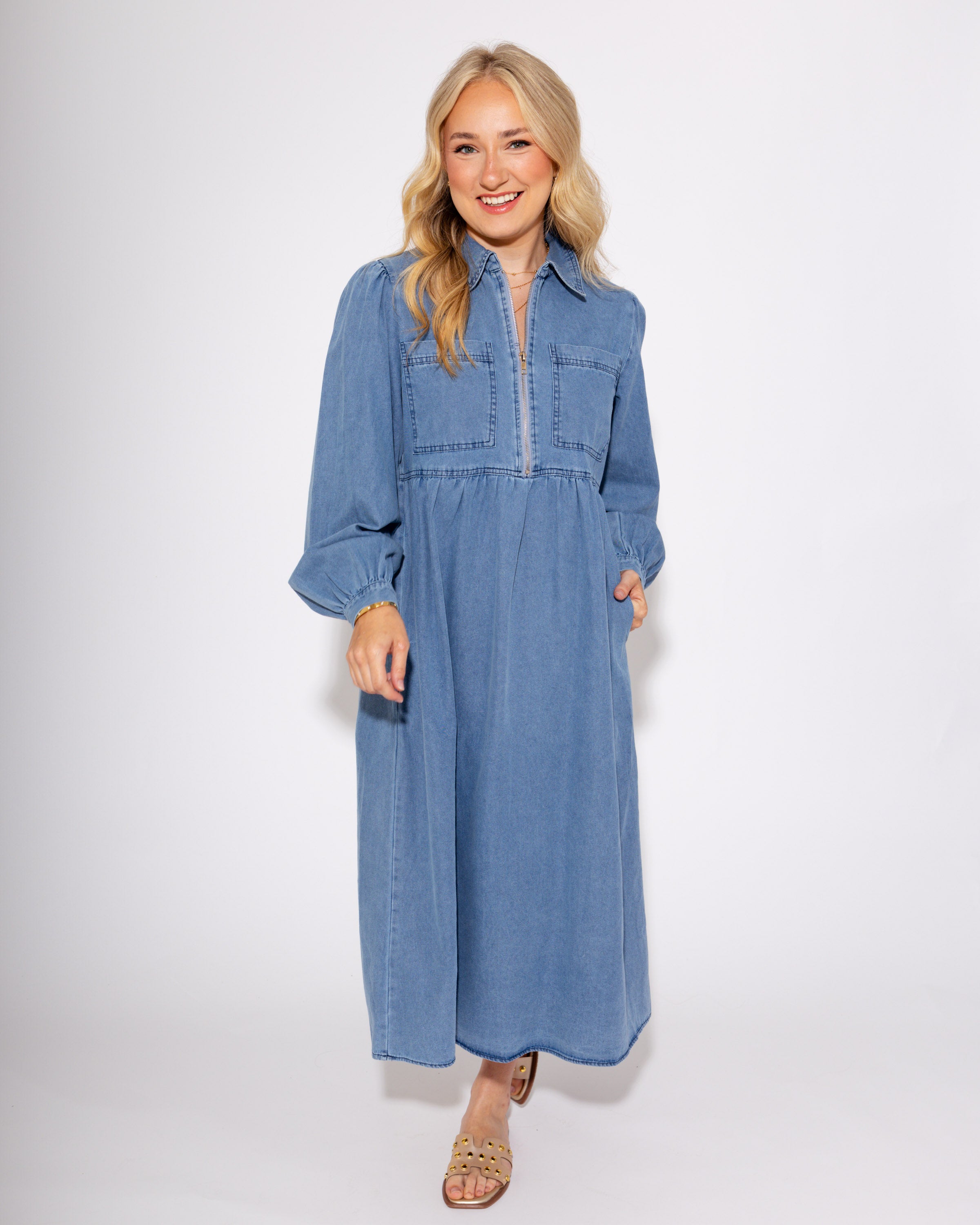 Denim Days Midi Dress