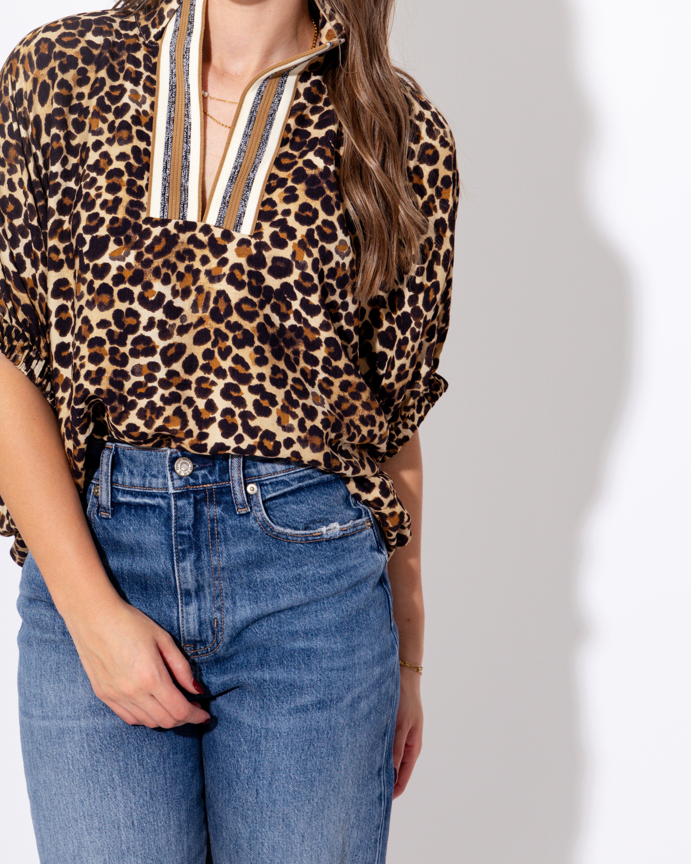 The Leopard Luxe Dolman Top