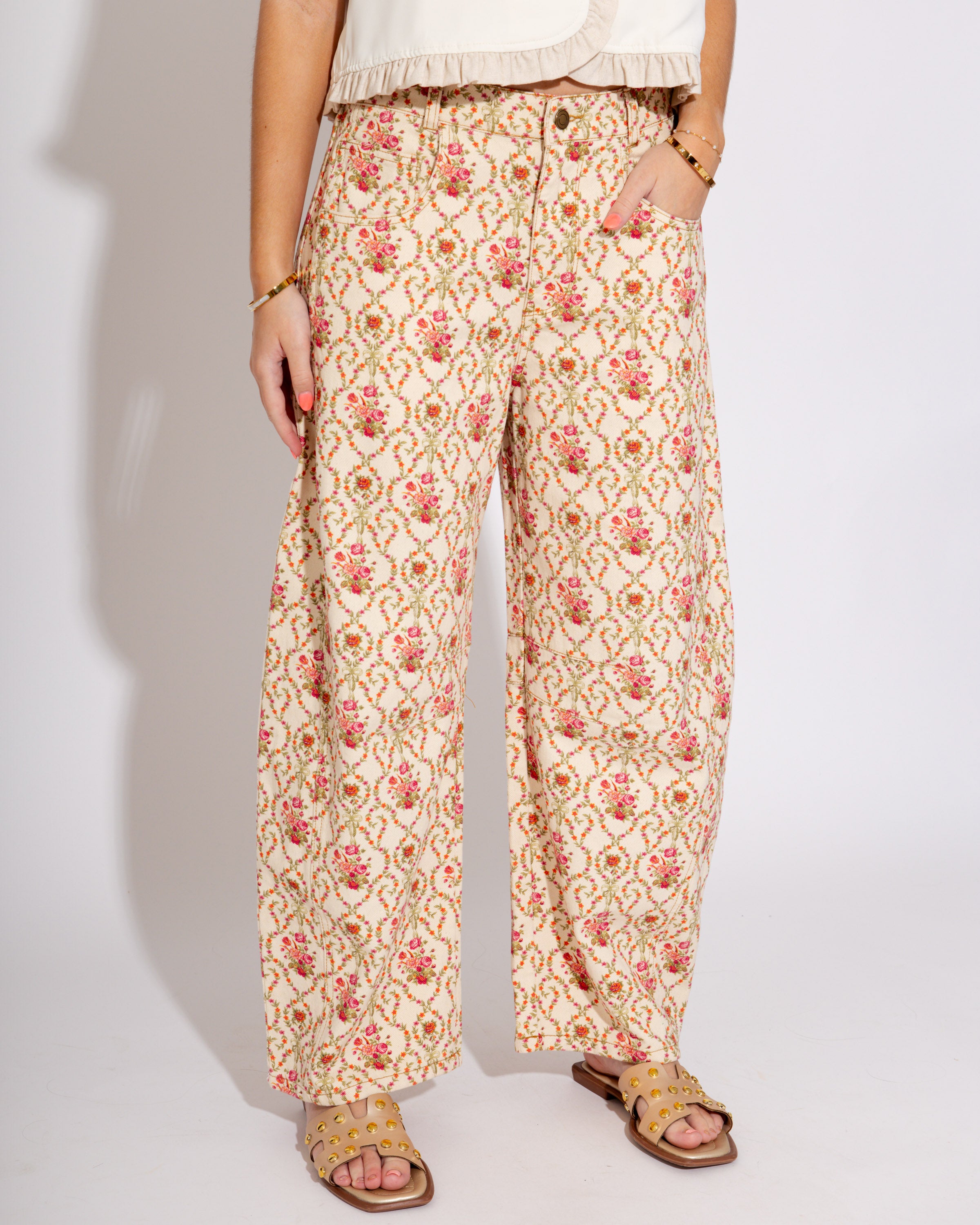 Blooming Barrel Jeans