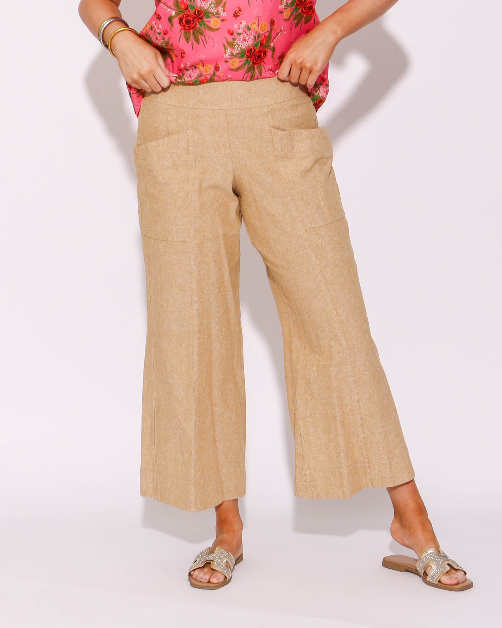 Ivy Jane | Slouch Pocket Pant in Camel