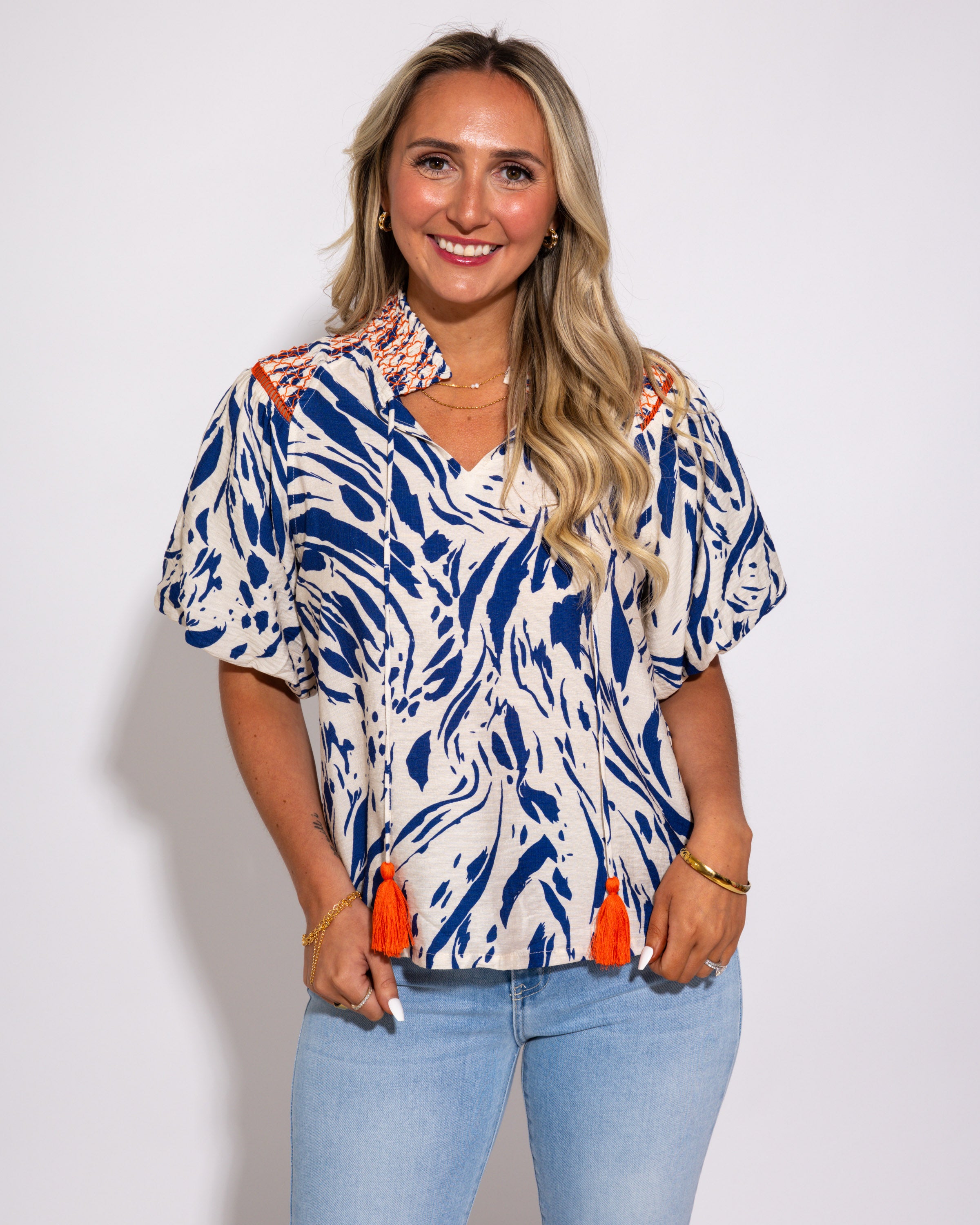 Breezy Tassel Top