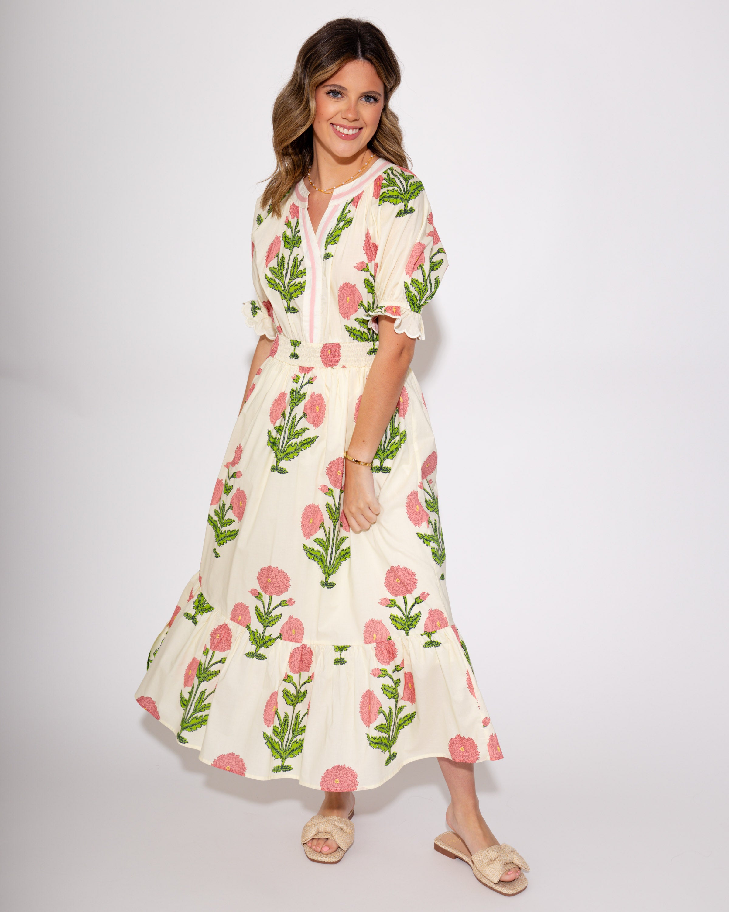 In Full Bloom Midi Dress
