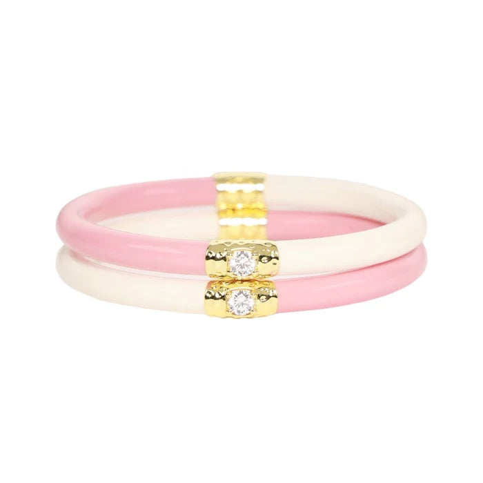 Pink/Ivory Yin & Yang All Weather Bangles® (AWB®)