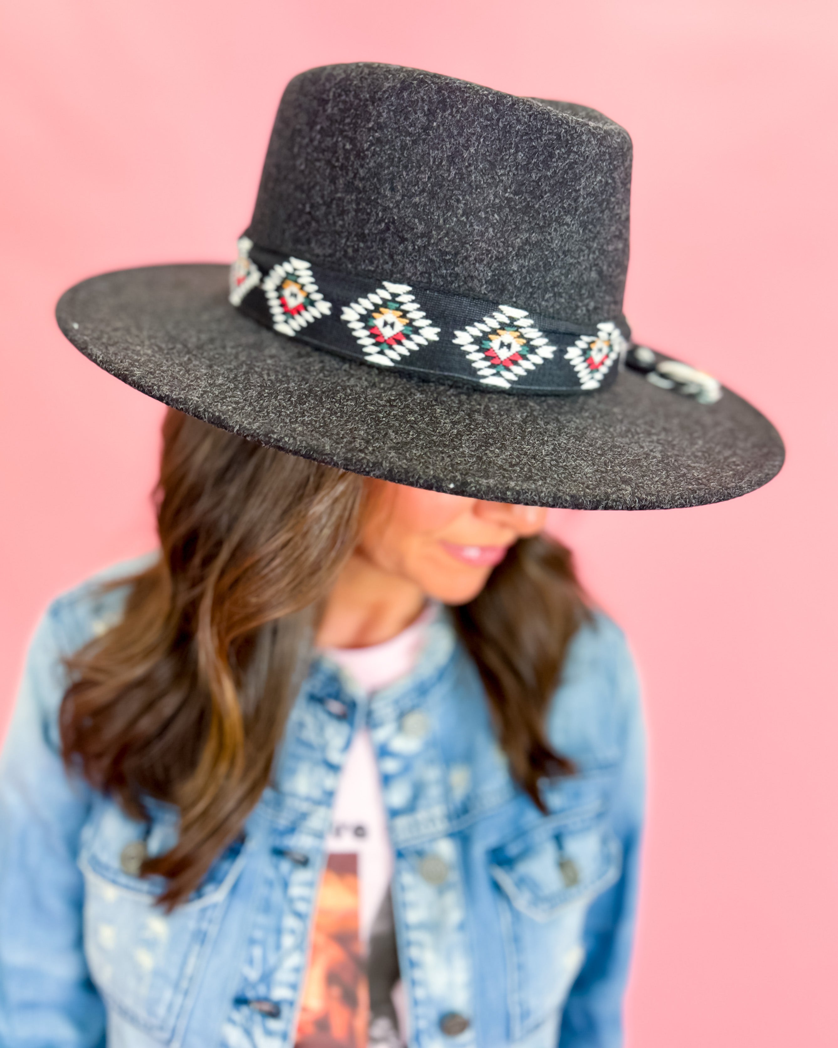 Panama Brim with Aztec Trim Band