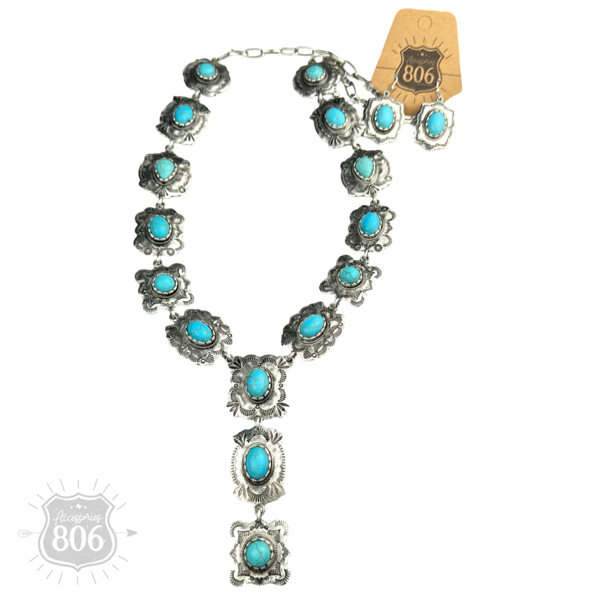 Concho Y Necklace and Earring Set