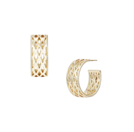 Graceful Mini Hoop Earrings in Gold