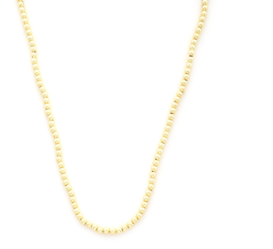 Beaded Bliss Choker Necklace in Gold