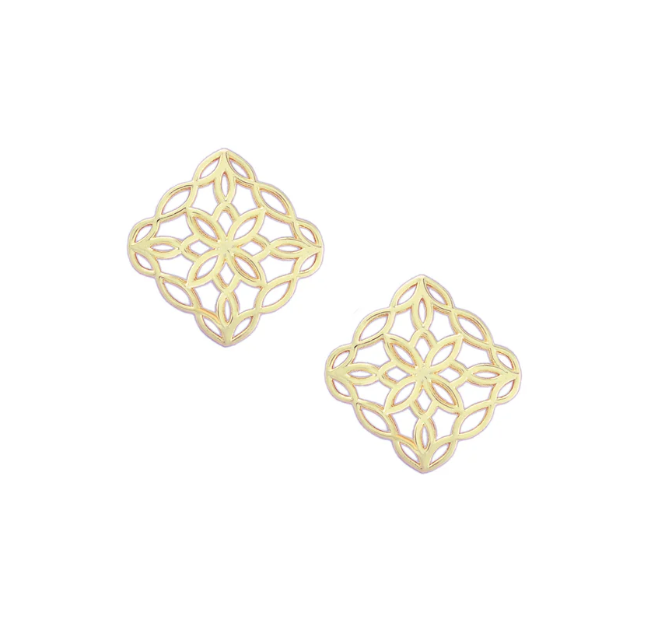 Bloom Stud Earrings in Gold