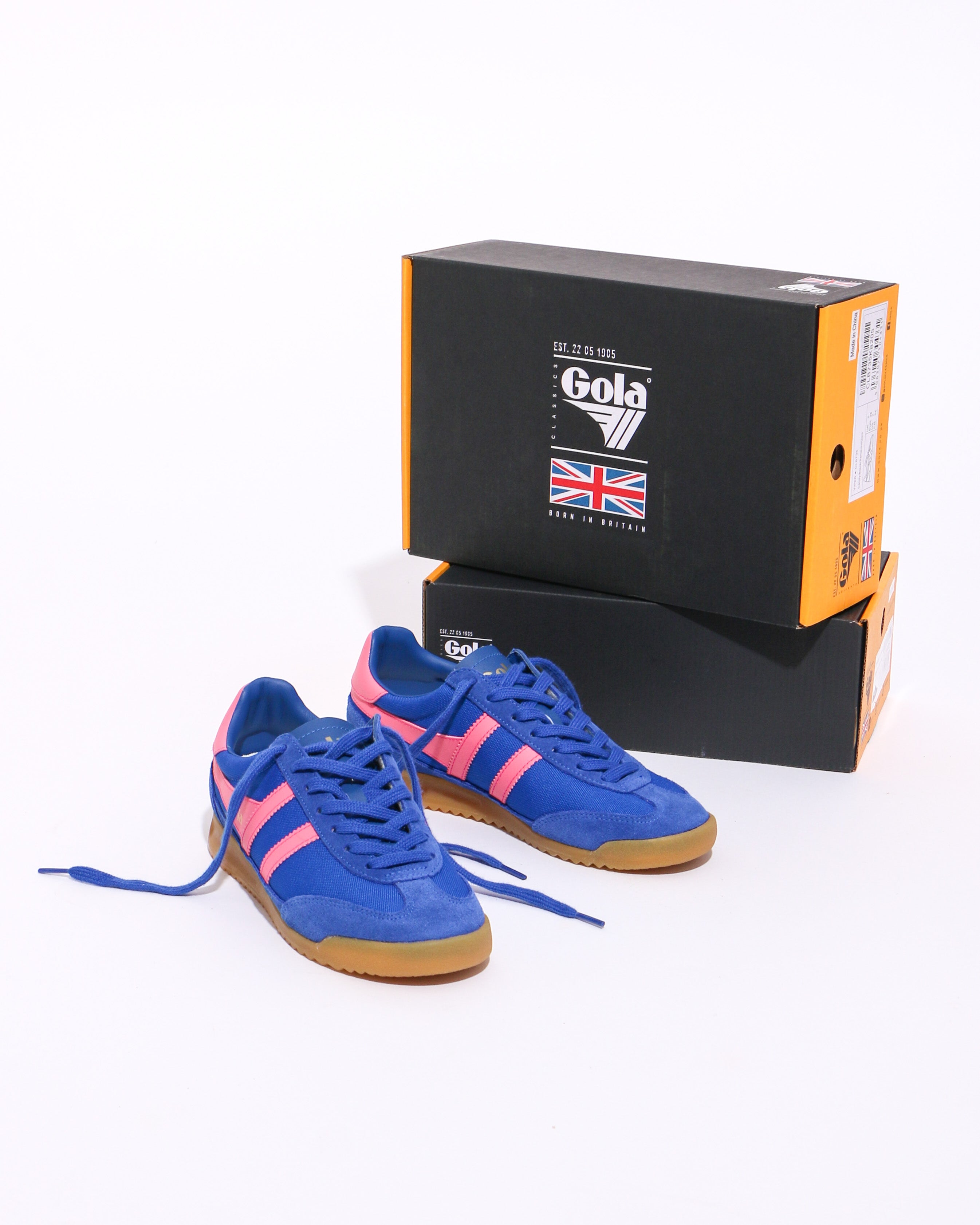 Gola Tornado Sneaker in Sapphire and Pink