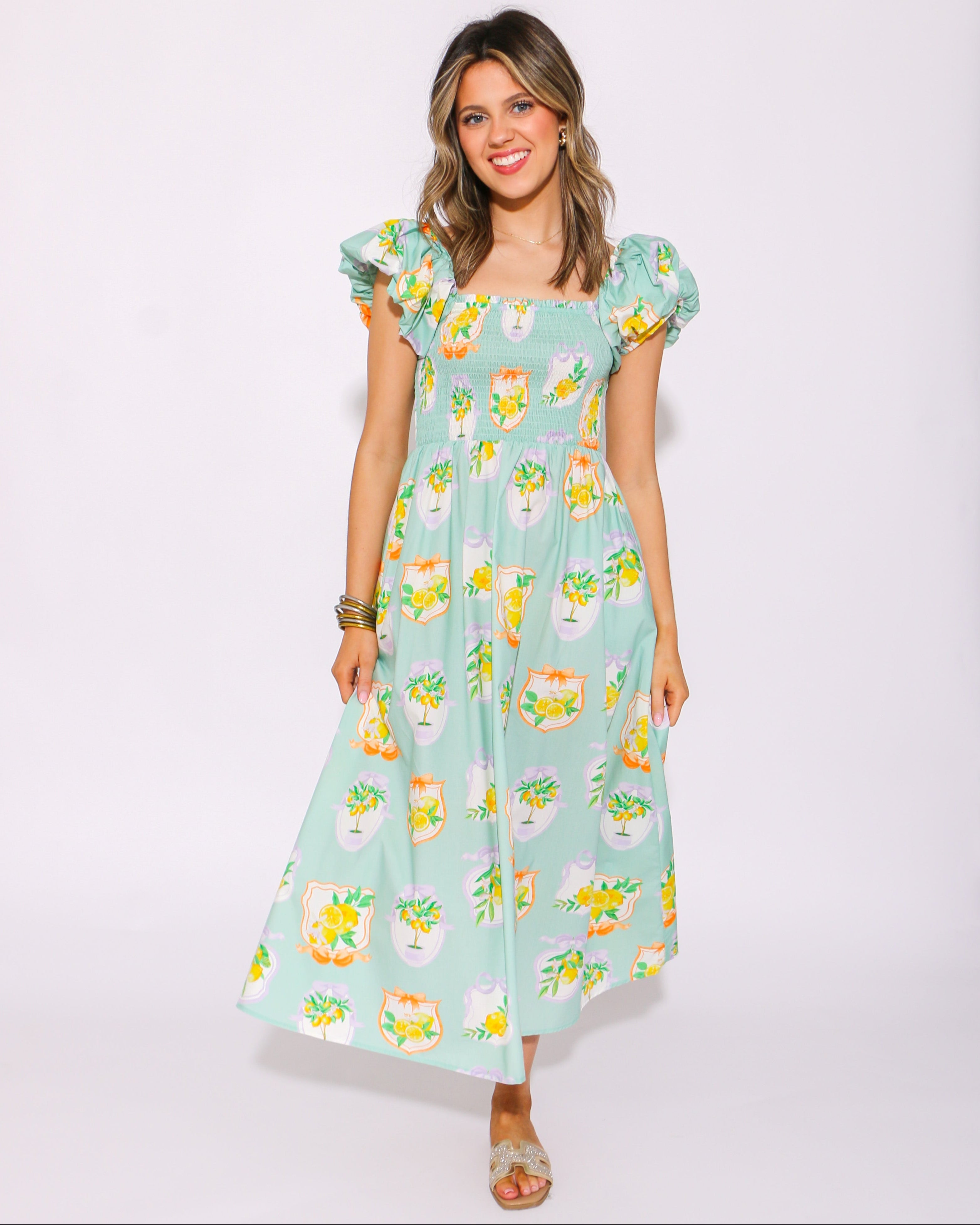 Sunkissed Citrus Maxi Dress