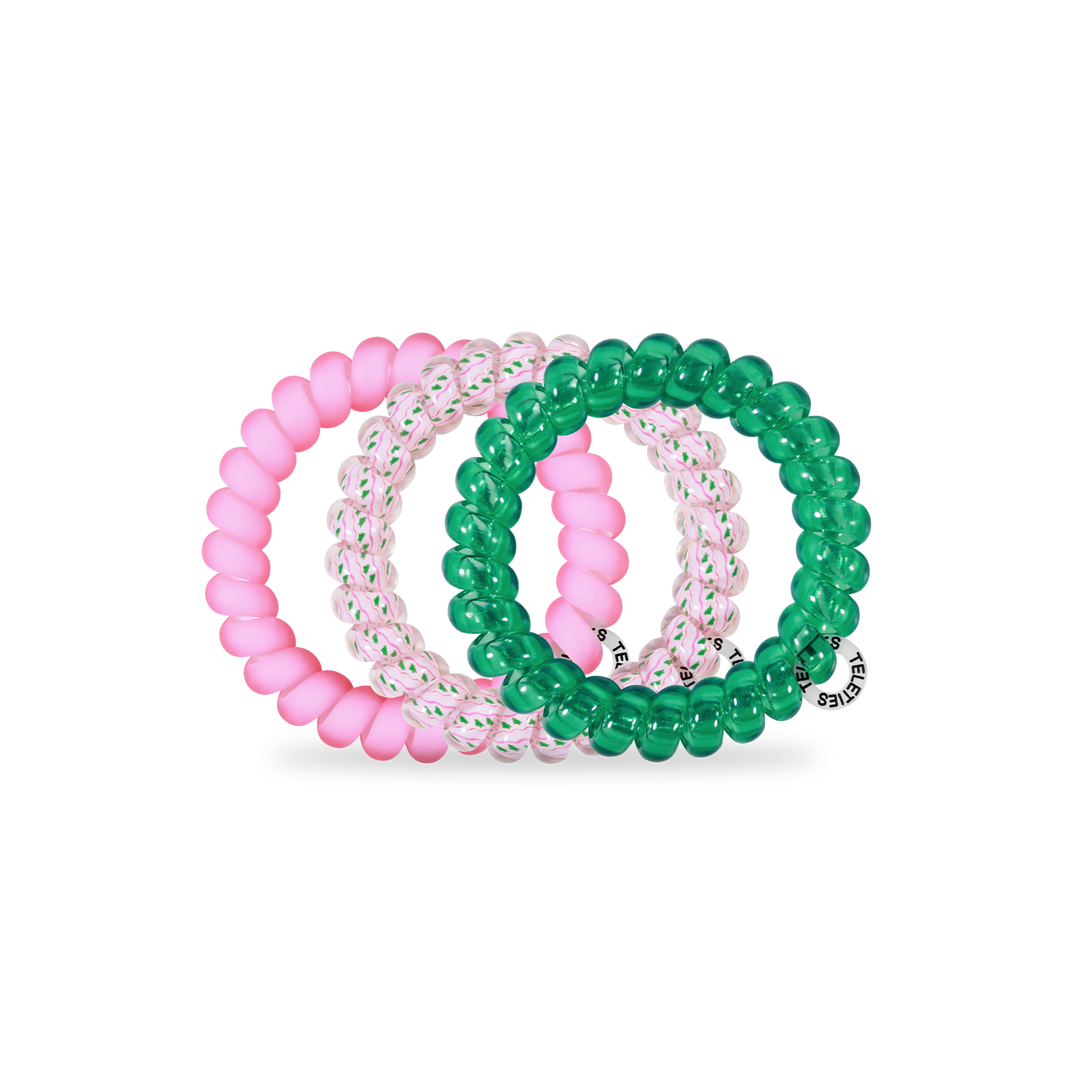 Spiral Hair Coils | Large | Merry Pinkmas Hair Ties