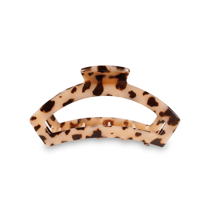 Open Blonde Tortoise Medium Teletie Hair Clip