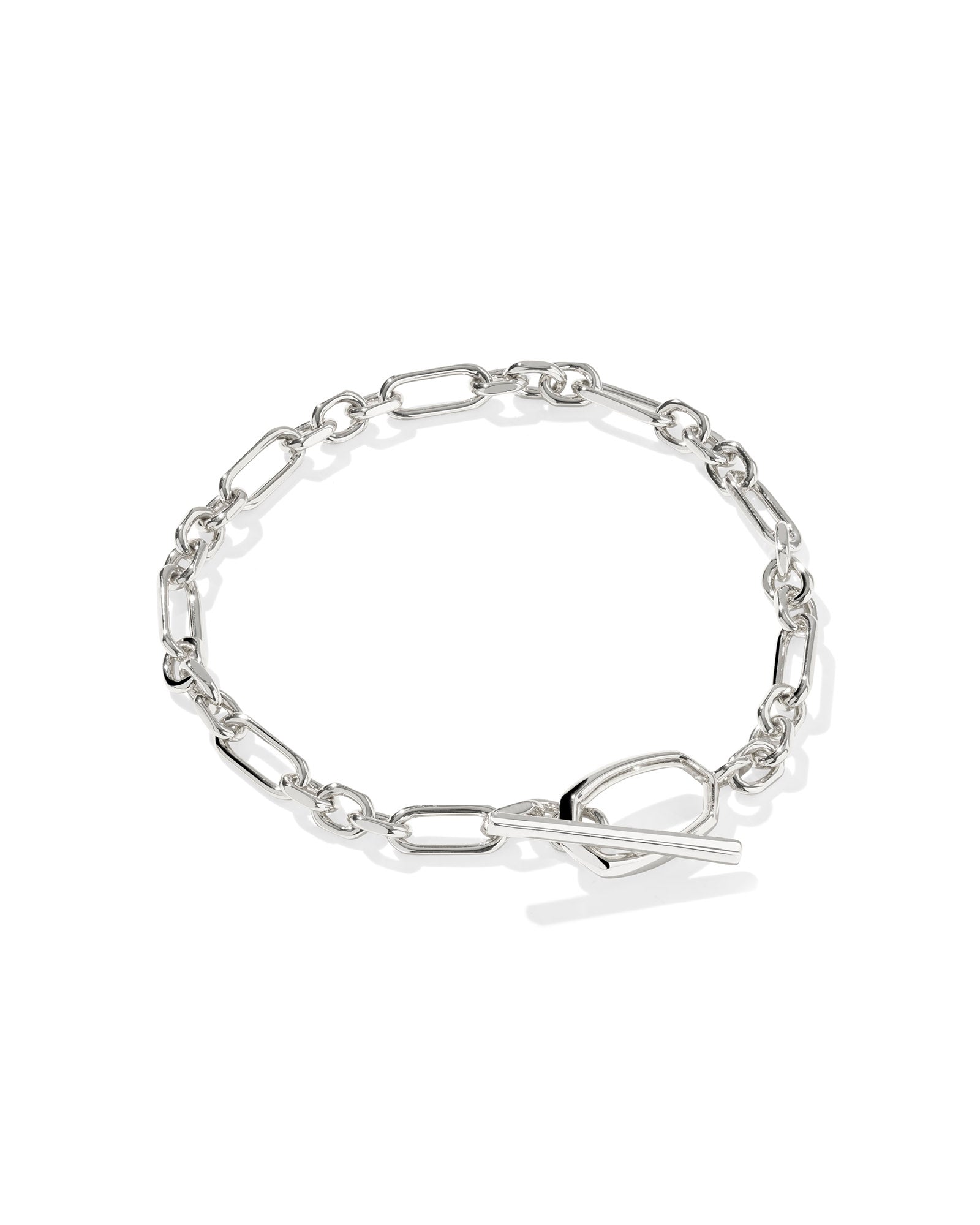 Sylvia Metal Link And Chain Bracelet in Silver