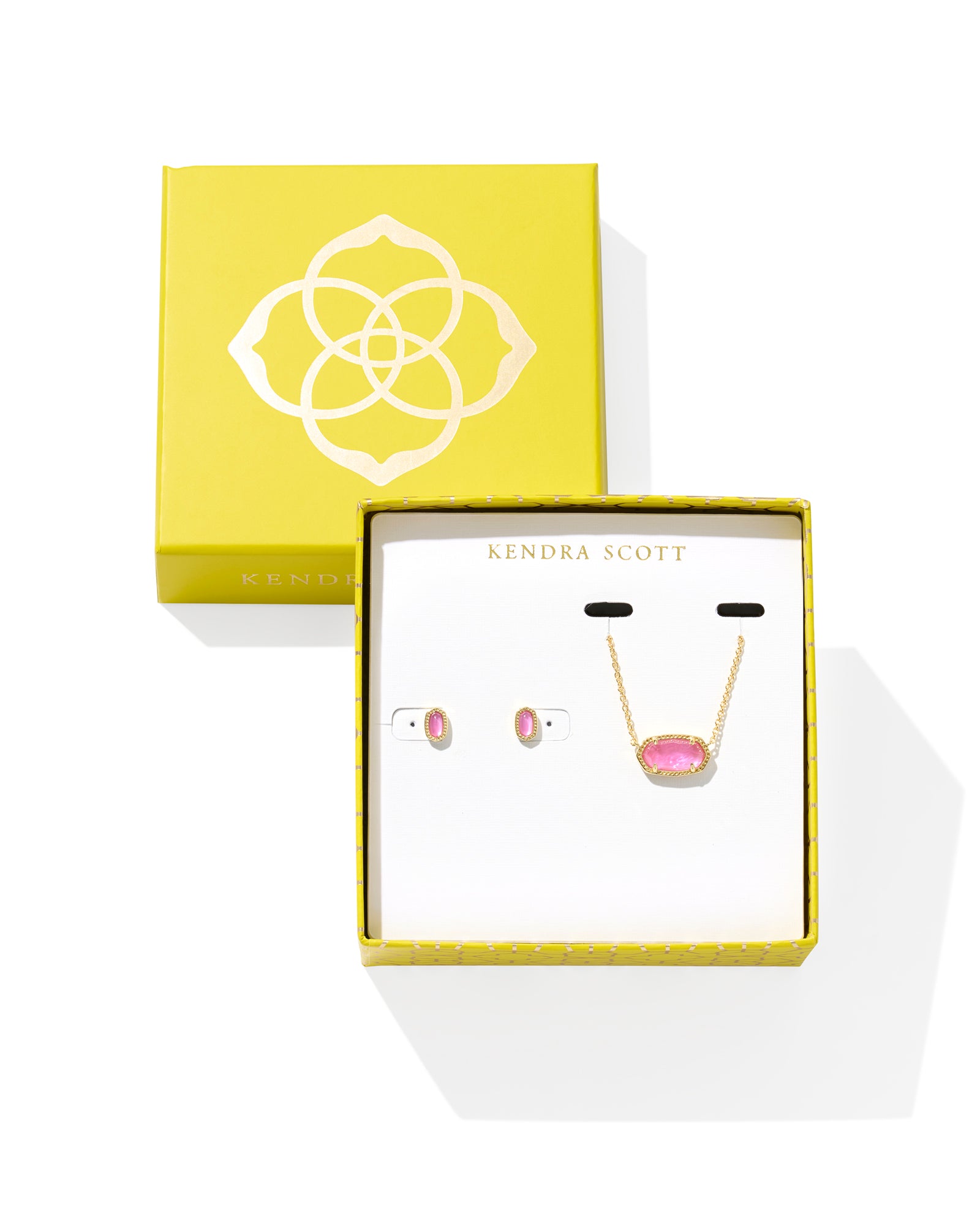 Elisa & Mini Ellie Gift Set in Gold Azalea Illusion