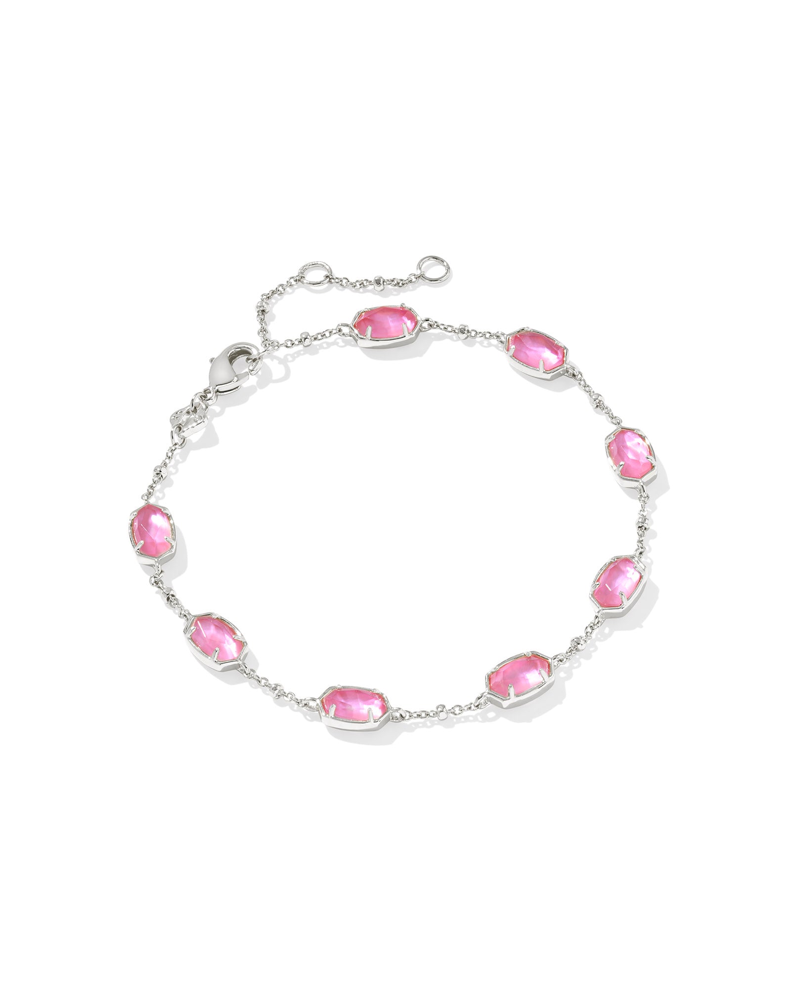 Emilie Link Bracelet in Silver Azalea Illusion