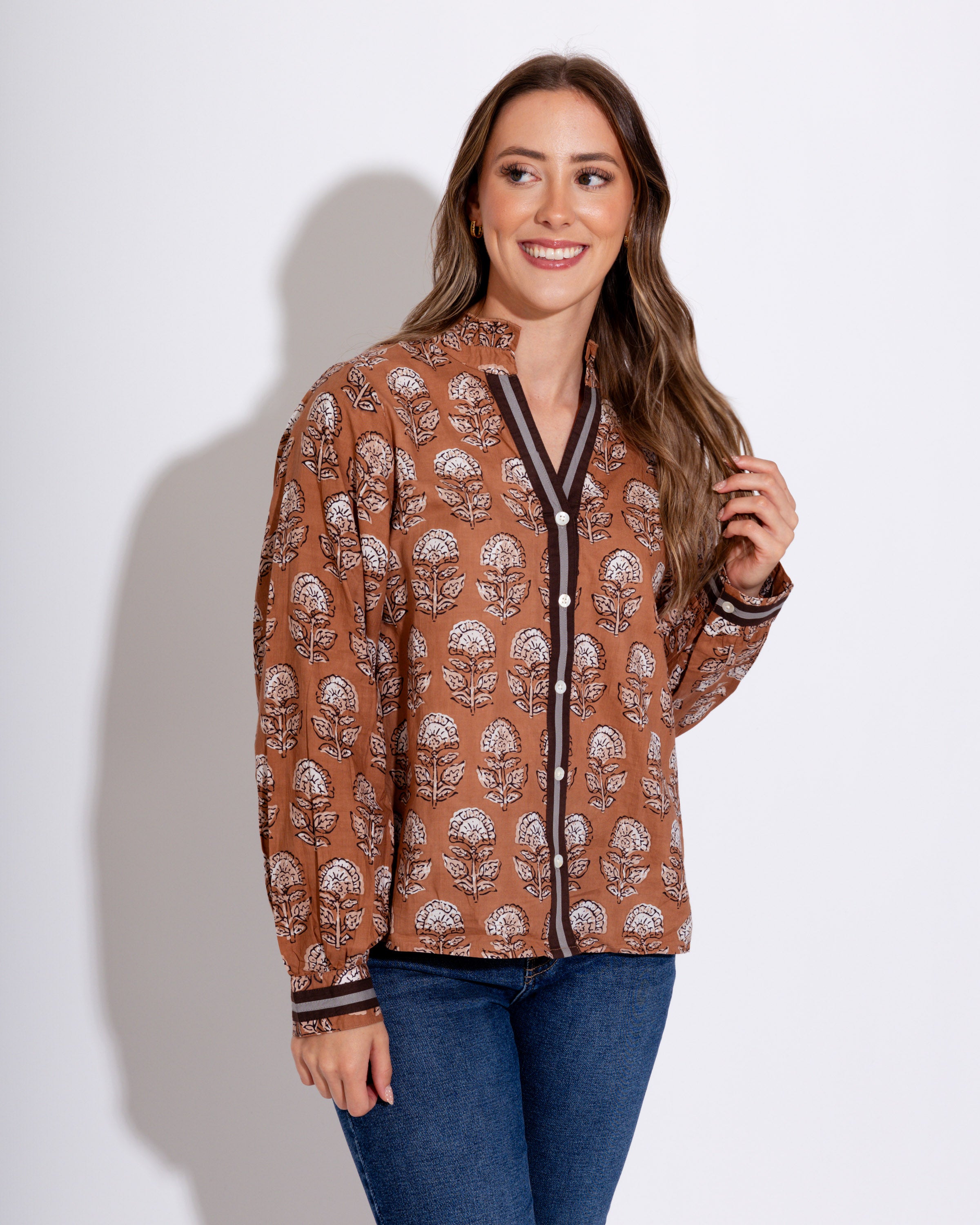 Neutral Bloom Top