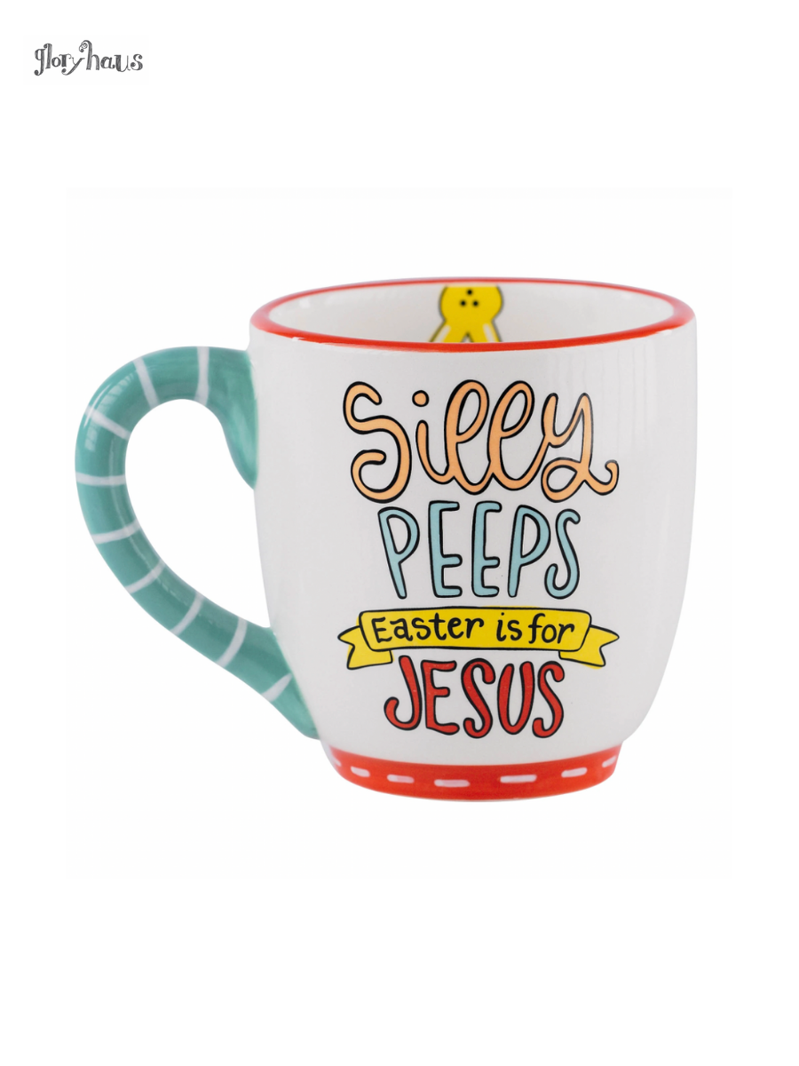 Three Silly Peeps Mug