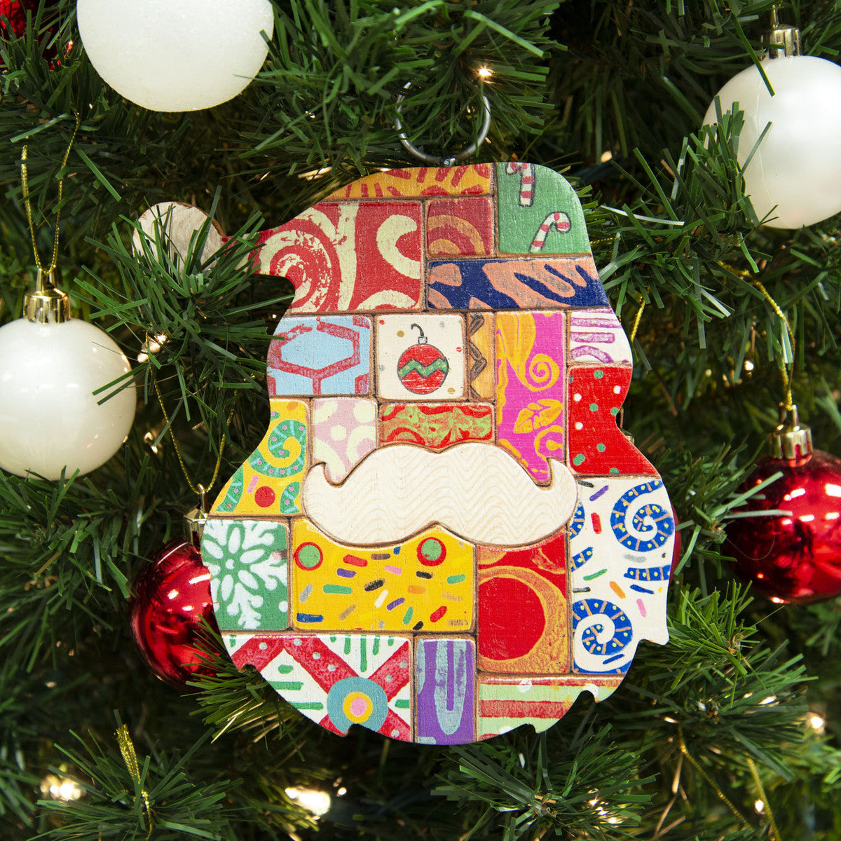 Patchwood Santa Charm