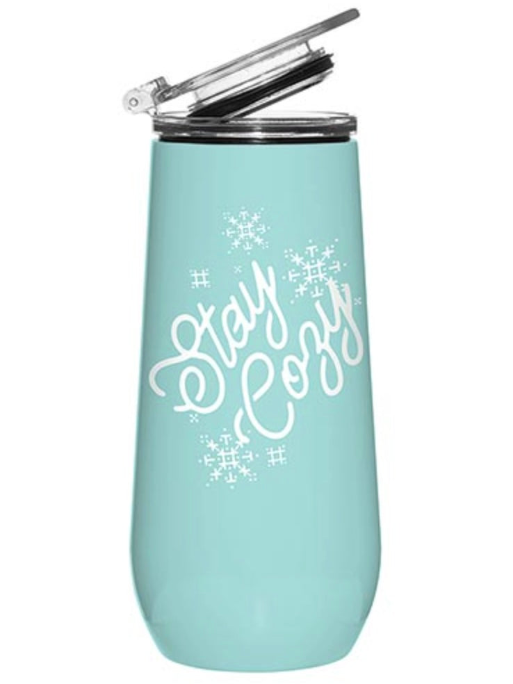 Stay Cozy 12oz Champagne Tumbler