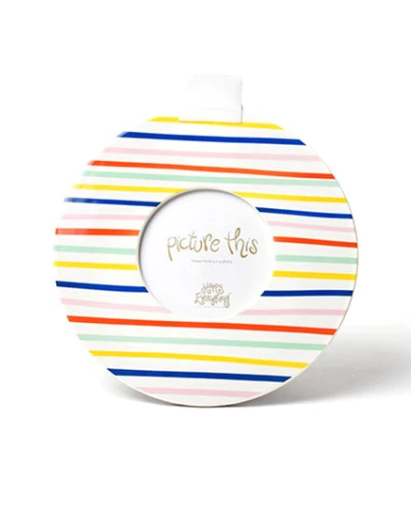 Happy Lines Mini Round Frame