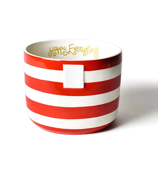 Red Stripe Happy Everything Mini Bowl