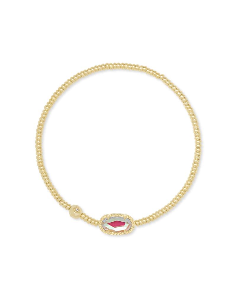 Grayson Stretch Bracelet in Gold Dichroic Glass