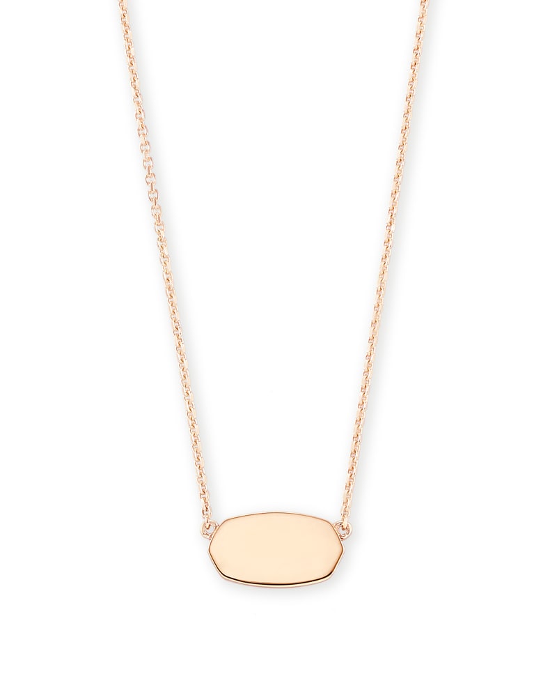 Elisa Metal Necklace 18K Rose Gold Vermeil