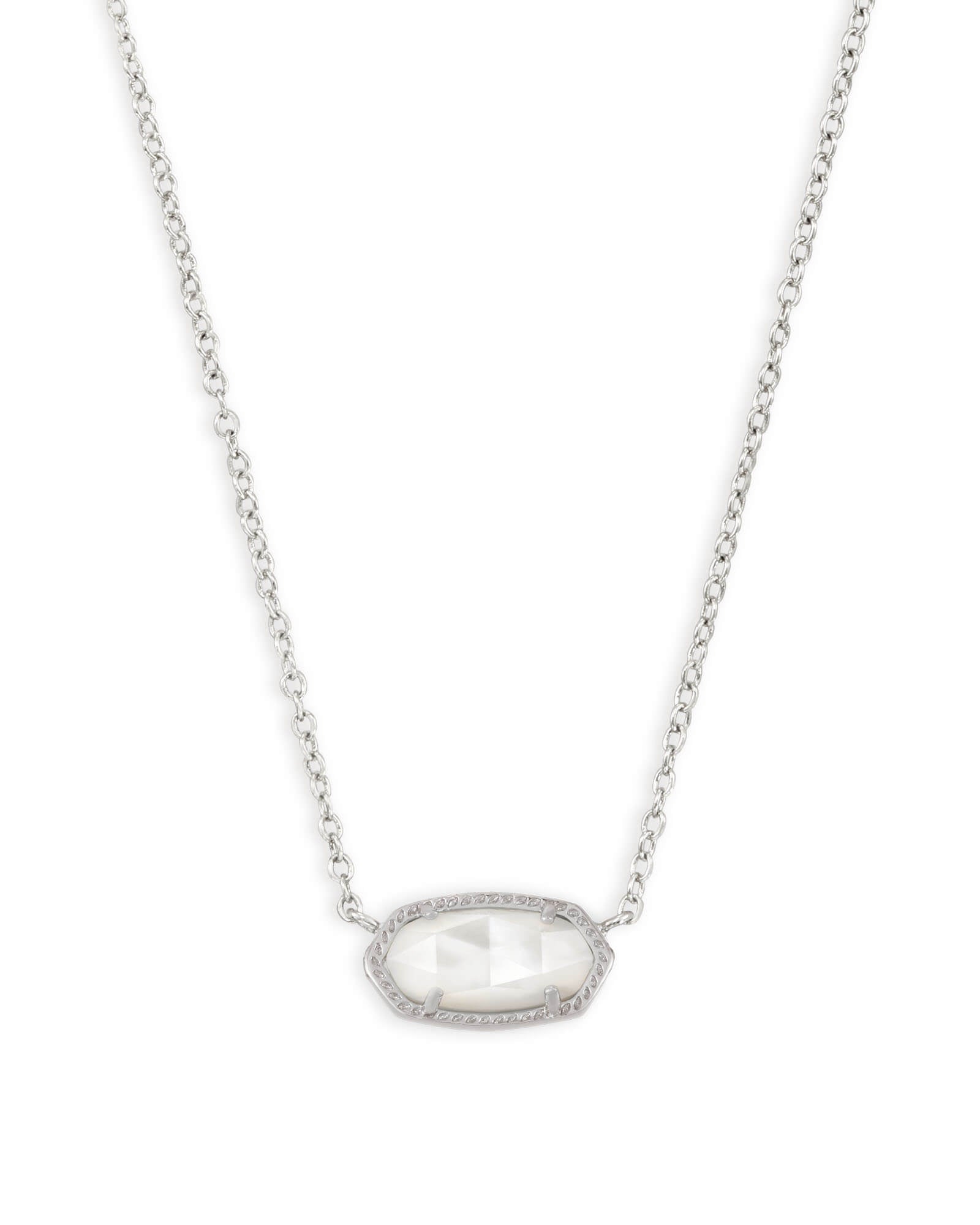 Elisa Signature Pendant in Rhodium