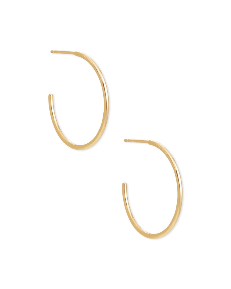 Keeley Small Hoop Earrings In 18k Gold Vermeil