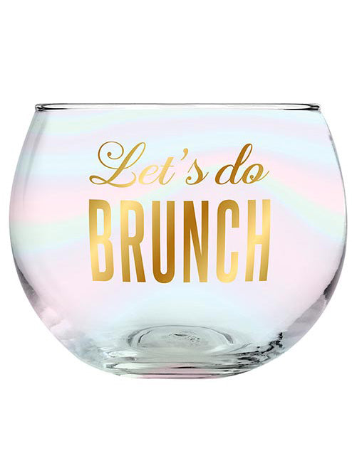 Let's Do Brunch Roly Poly Glass
