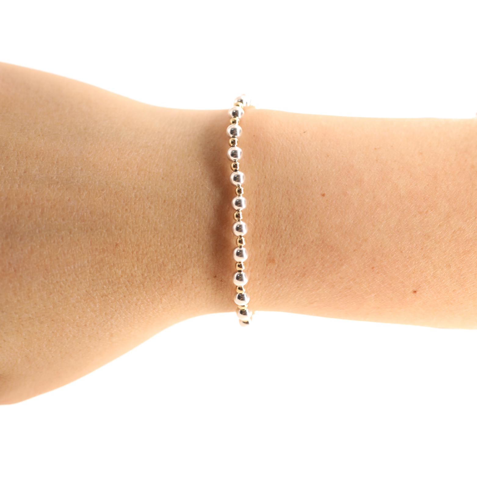 Mini Katy Bracelet in Silver with Gold