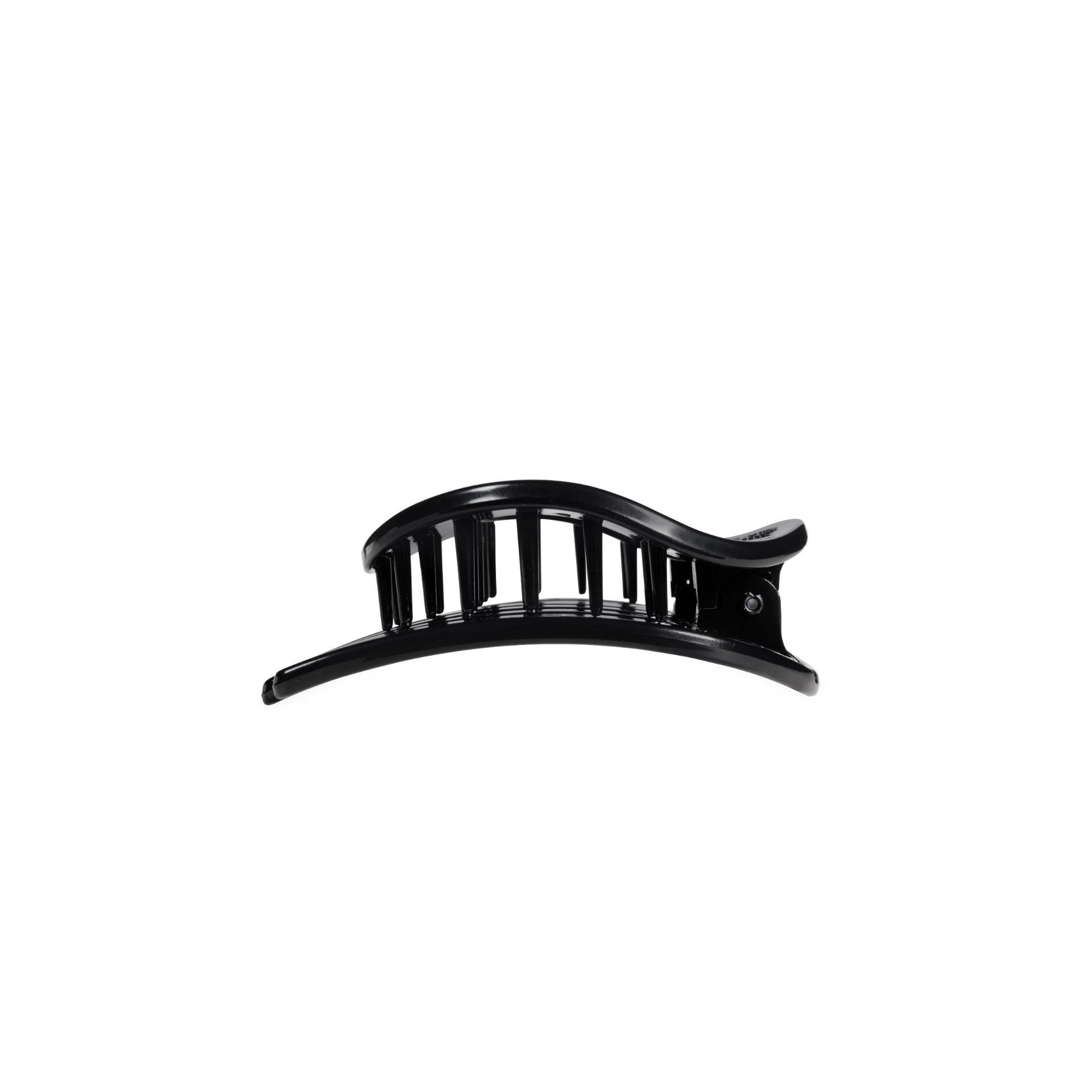Jet Black | Small | Flat Circle Hair Clip