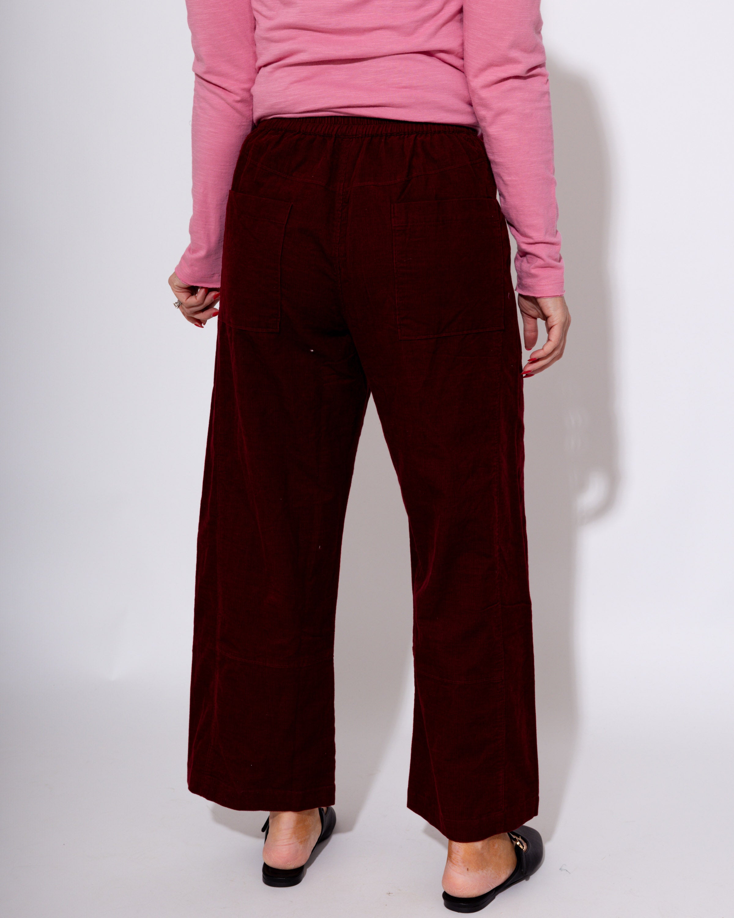 Ivy Jane | Pull On Barrel Pants in Wine