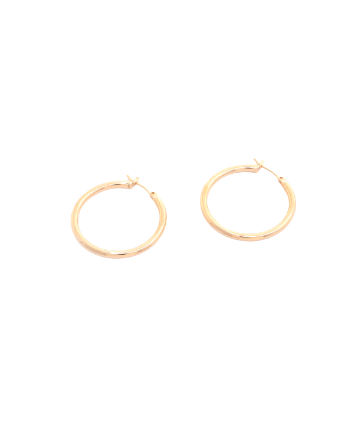 Large Gold Dipped Hoop Earring