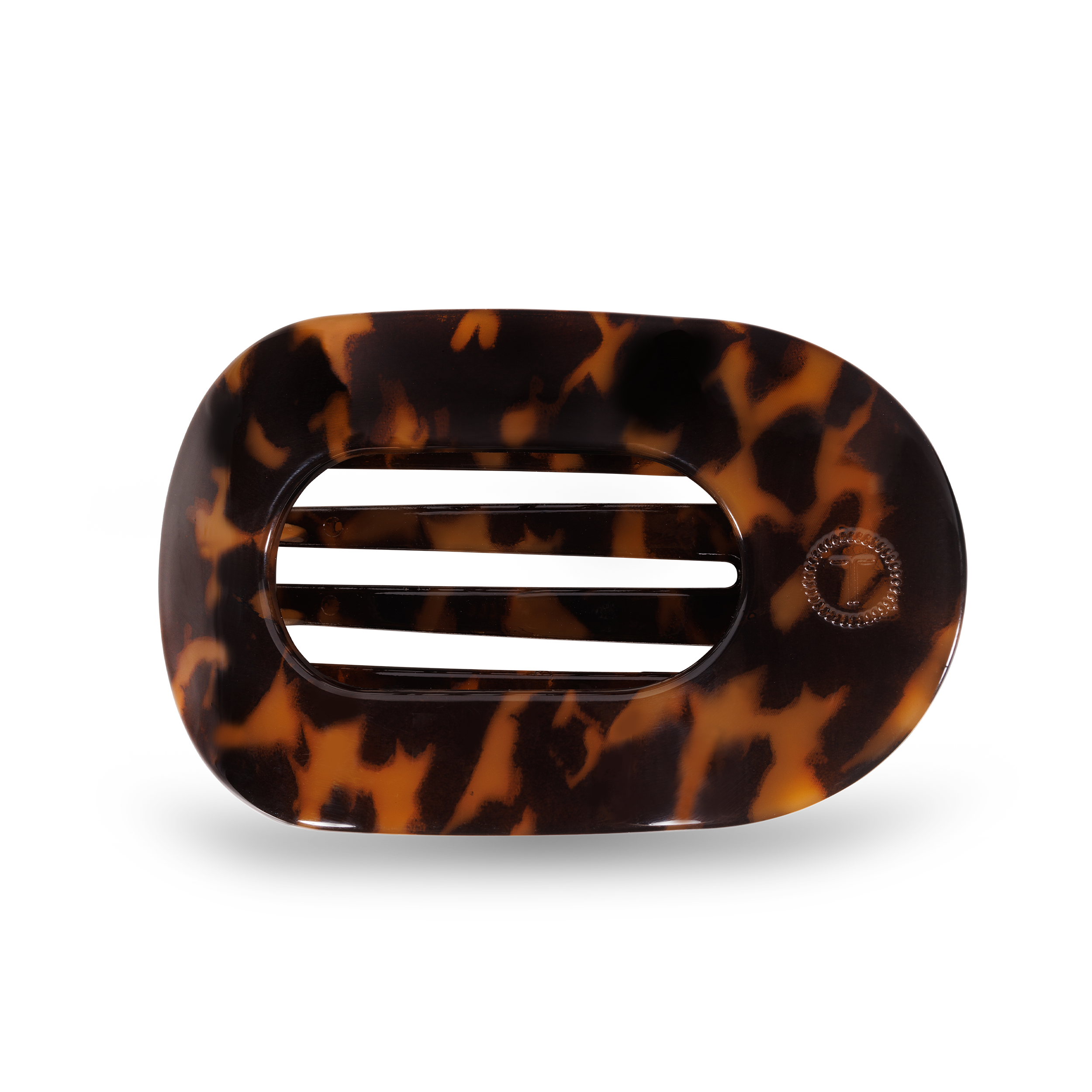 Round Flat Hair Clip | Medium | Tortoise