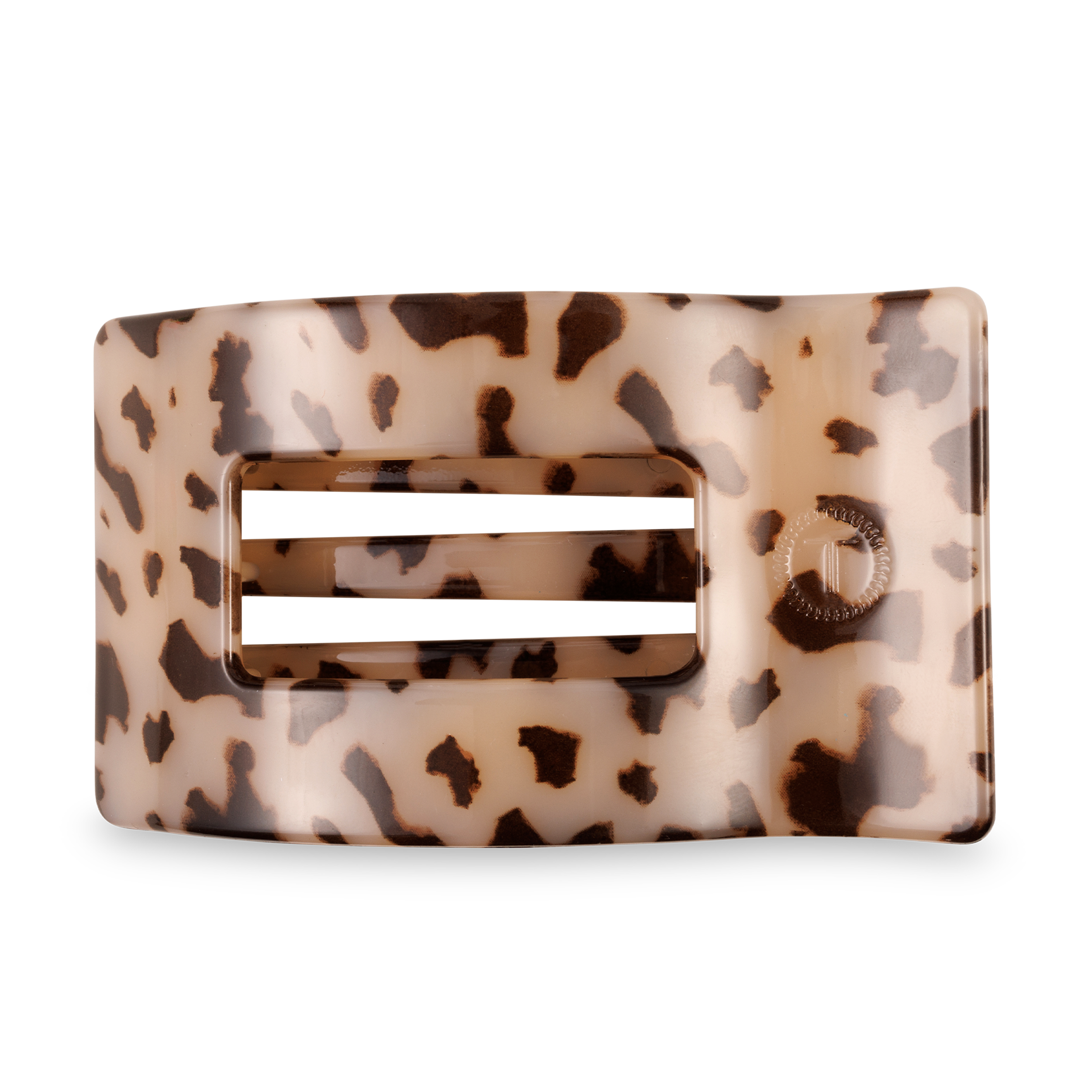 Flat Rectangle Hair Clip | Large | Blonde Tortoise