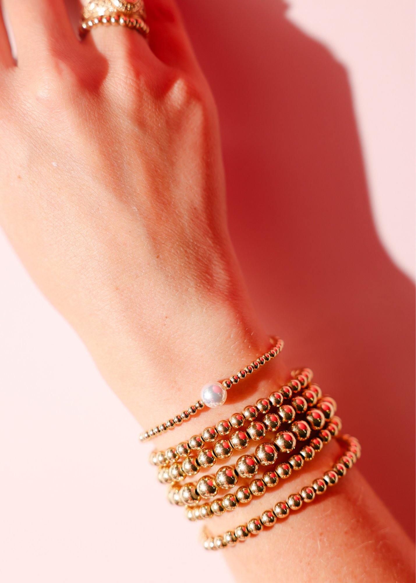 Ariel Pearl Bracelet in Gold