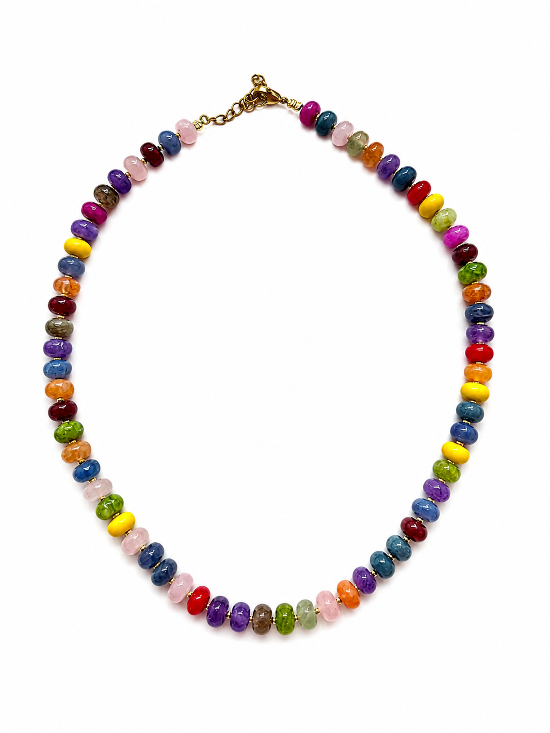 Warm tone gemstone necklace 