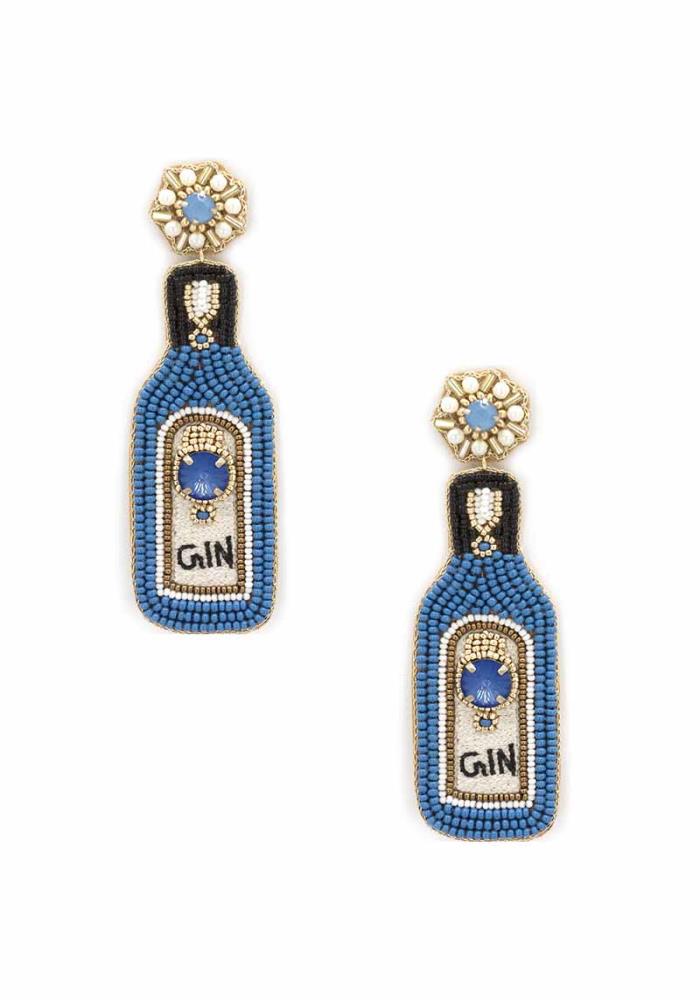 Gin Seed Bead Earrings