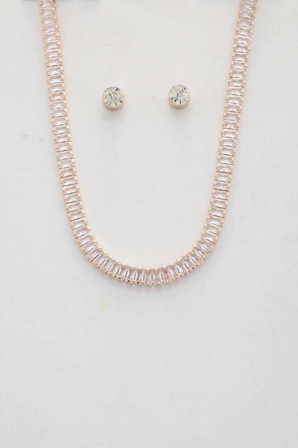 Crystal Necklace & Stud Set