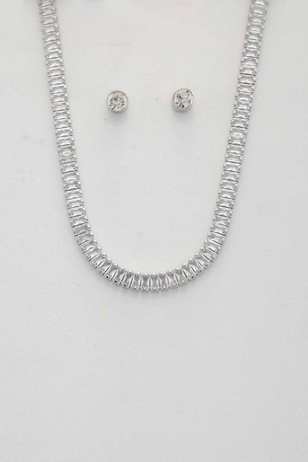 Crystal Necklace & Stud Set