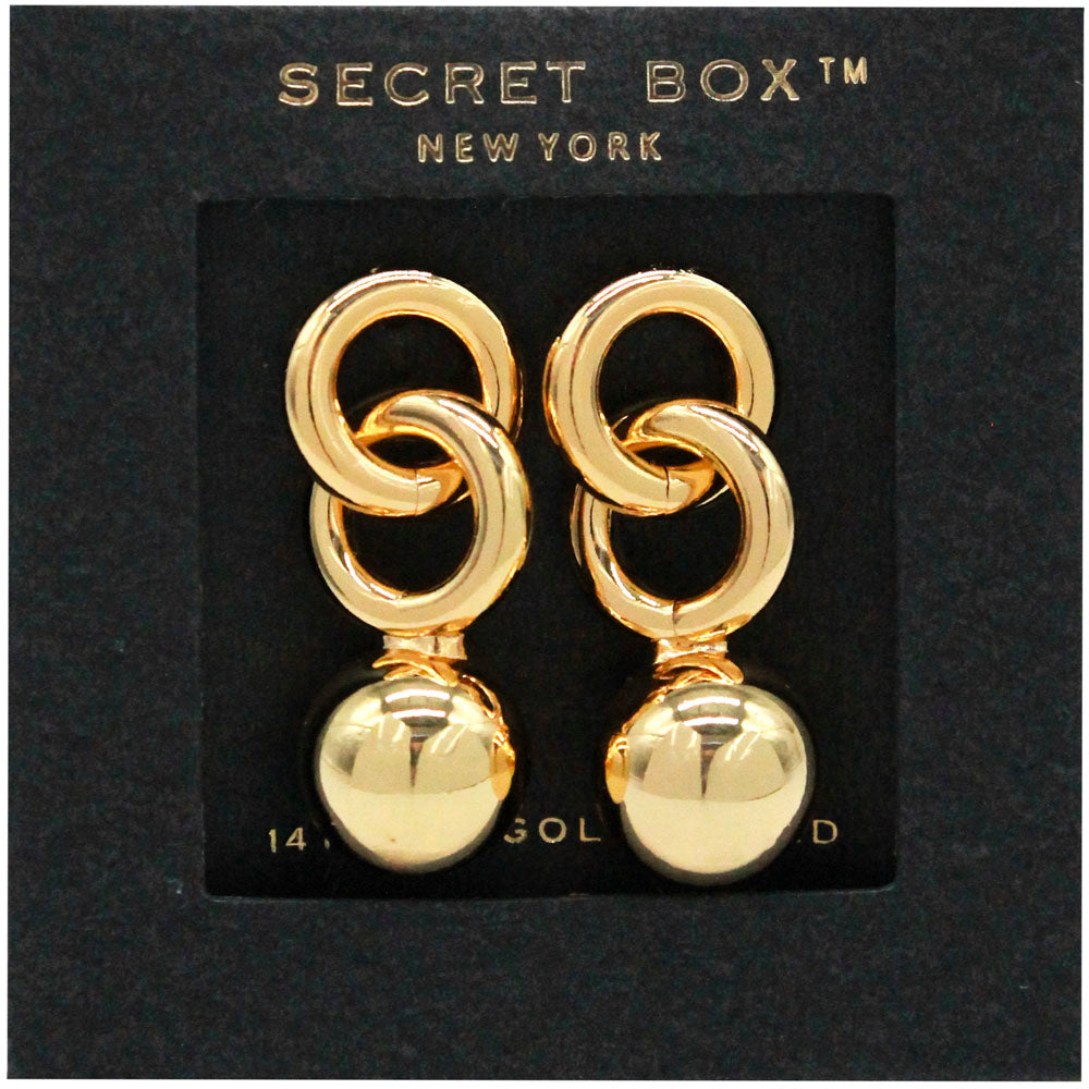 Gold Hoop Detailed Earrings