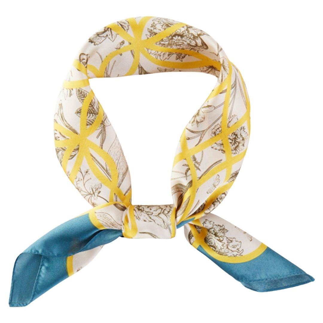 Swirl Pattern Silky Scarf