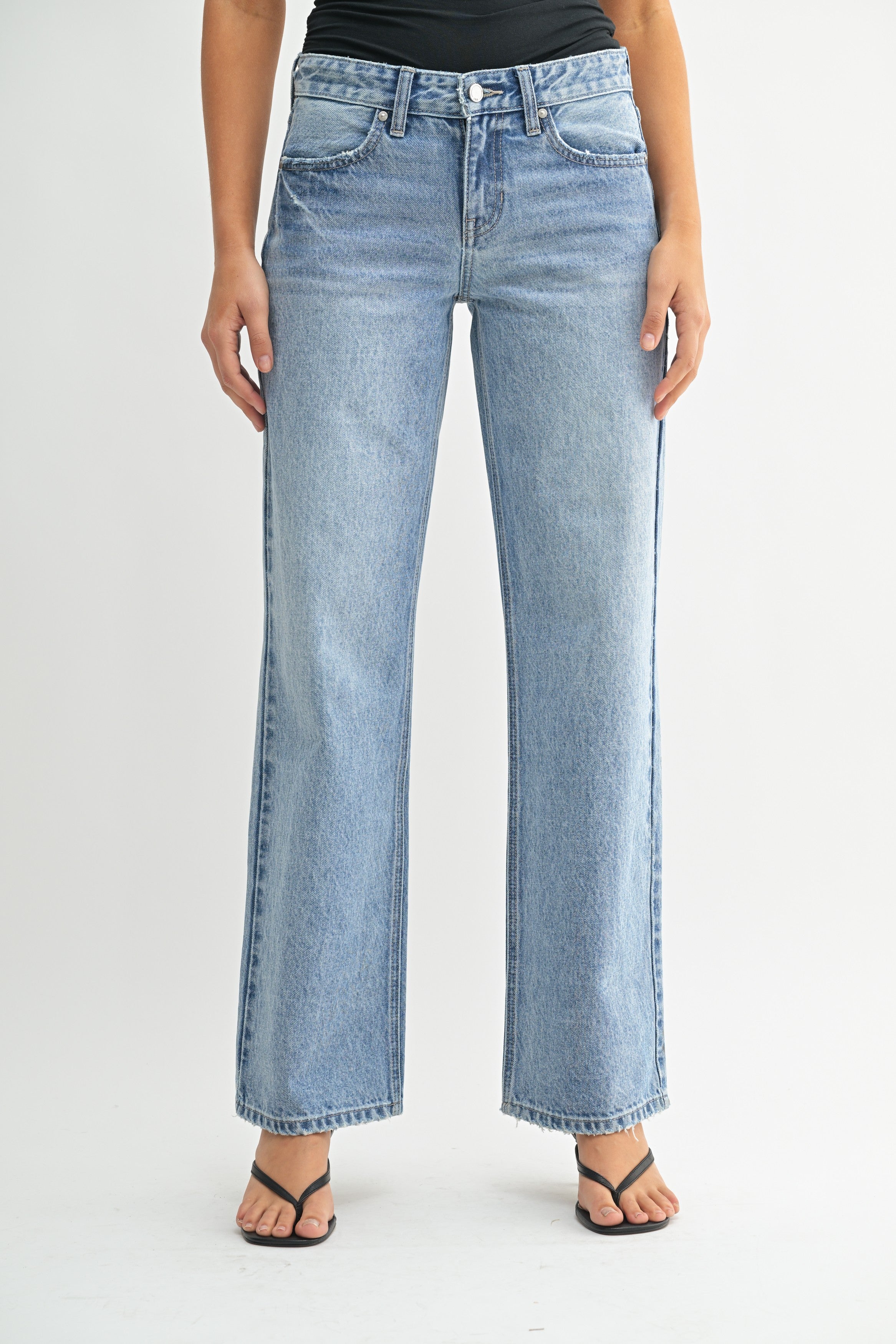 JBD Low Rise Relaxed Straight Leg Jean