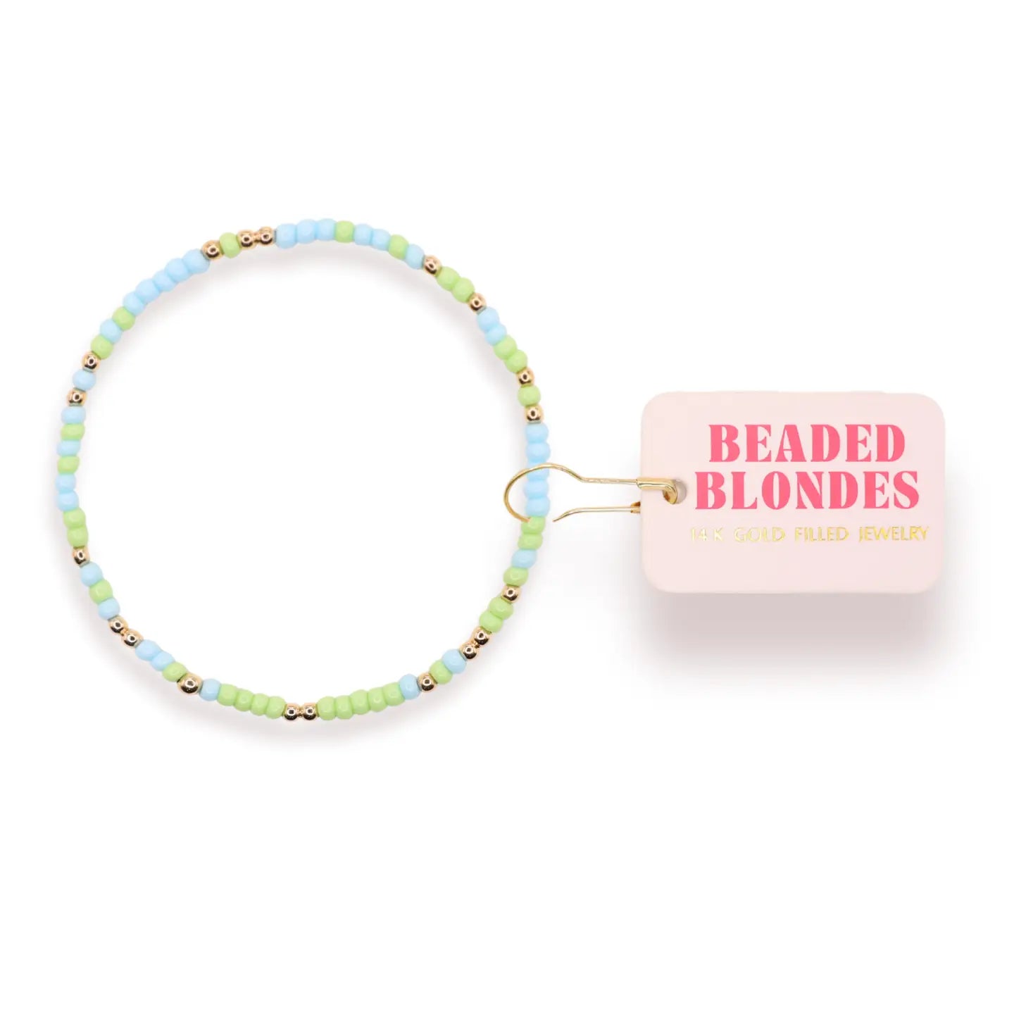 Light Green and Powder Blue Sprinkle Bracelet